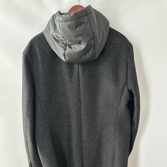 Black & Grey Express XL Men's Jacket with zip-in hooded bib - Picture 4 of 13
